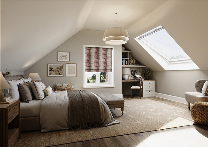 Highbury, Rosso - Roman Blind - Image 7